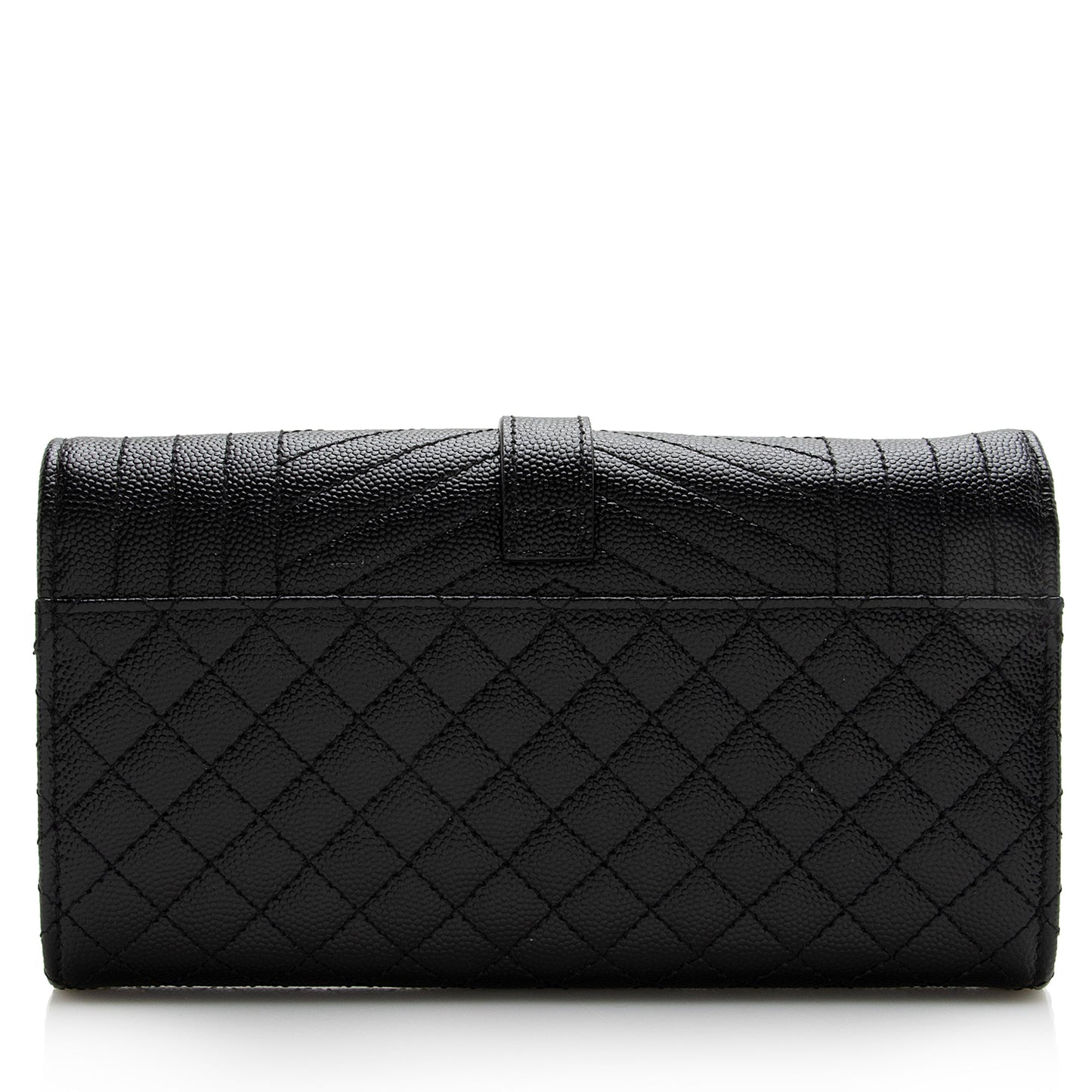Saint Laurent Mixed Matelasse Grain de Poudre Monogram Large Envelope Wallet 22691