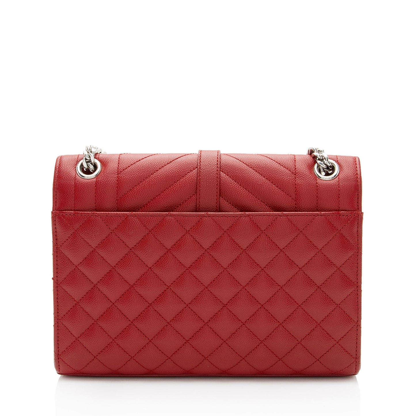 Saint Laurent Mixed Matelasse Grain de Poudre Monogram Medium Shoulder Bag 2Ox16z