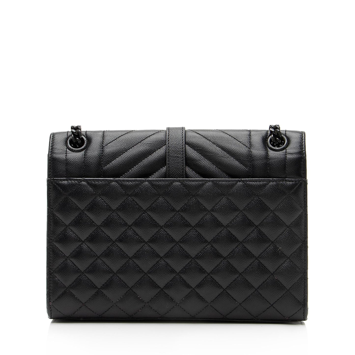 Saint Laurent Mixed Matelasse Grain de Poudre Monogram Medium Shoulder Bag 23369