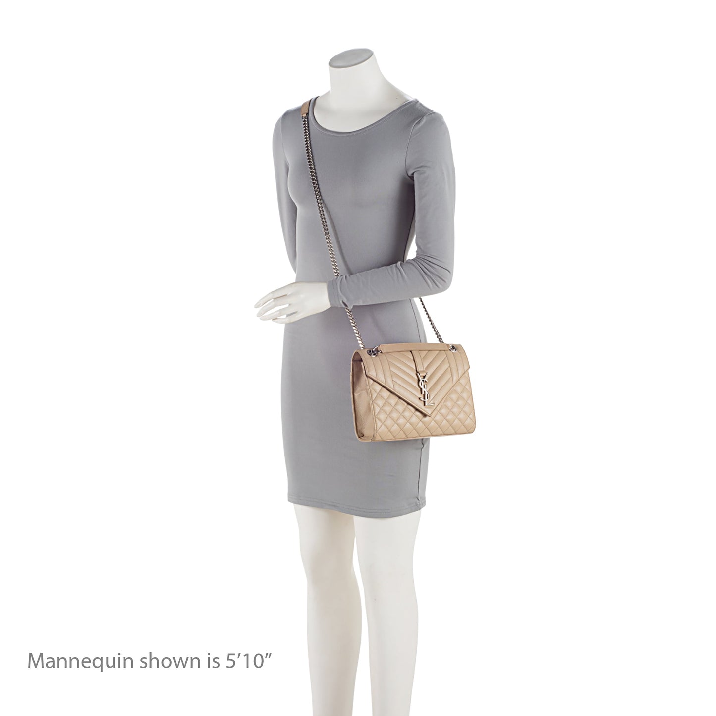 Saint Laurent Mixed Matelasse Grain de Poudre Monogram Medium Shoulder Bag AvP2UF