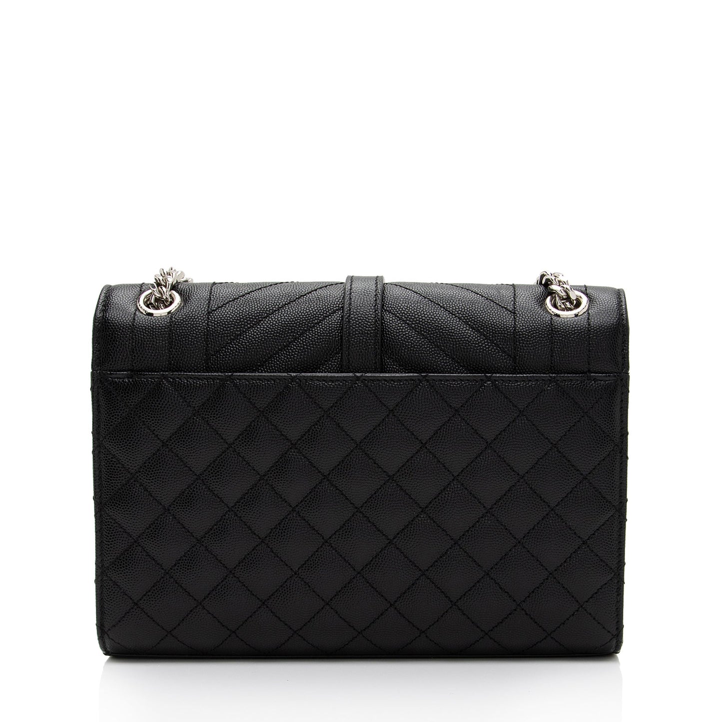 Saint Laurent Mixed Matelasse Grain de Poudre Monogram Medium Shoulder Bag TEWHpY