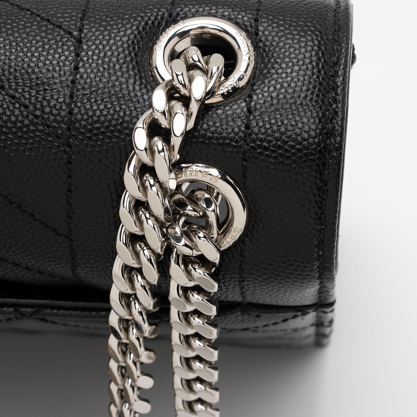 Saint Laurent Mixed Matelasse Grain de Poudre Monogram Medium Shoulder Bag TEWHpY