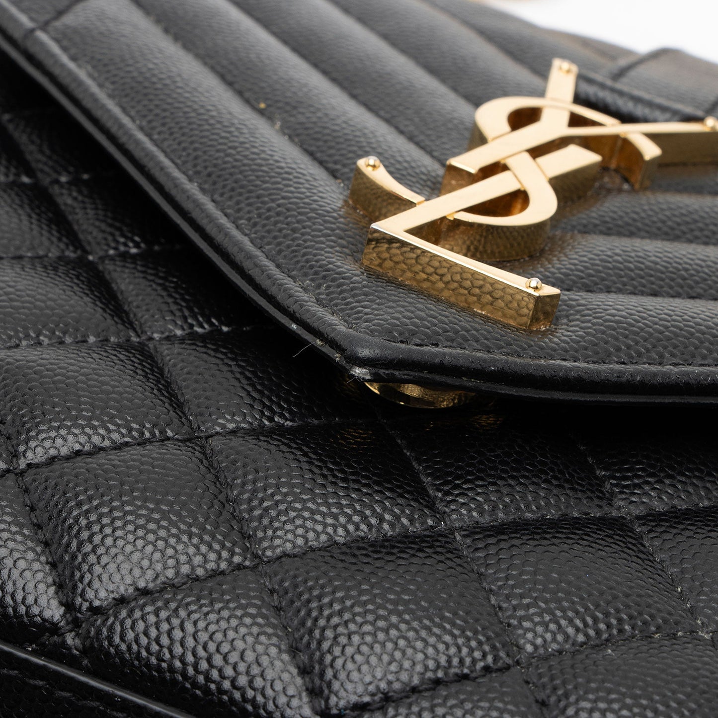 Saint Laurent Mixed Matelasse Grain de Poudre Monogram Medium Shoulder Bag nC1SPa