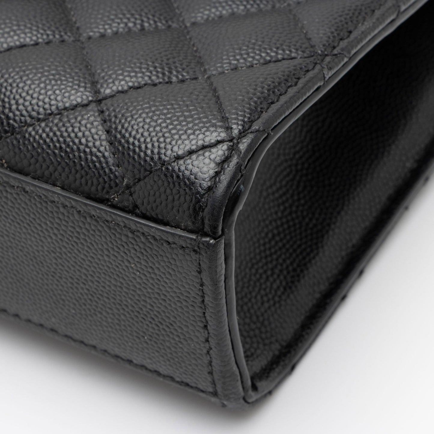 Saint Laurent Mixed Matelasse Grain de Poudre Monogram Medium Shoulder Bag nC1SPa