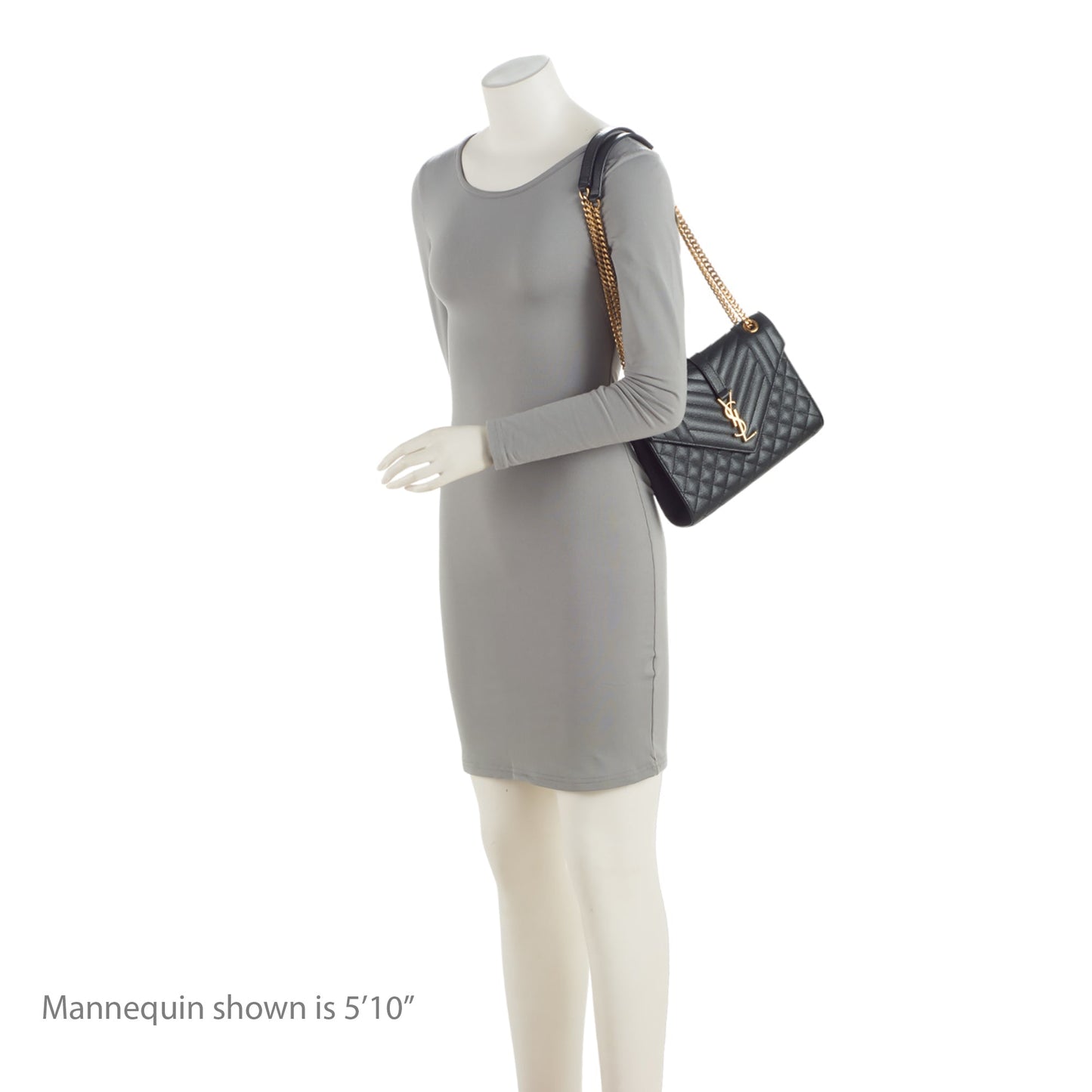 Saint Laurent Mixed Matelasse Grain de Poudre Monogram Medium Shoulder Bag EraTyH