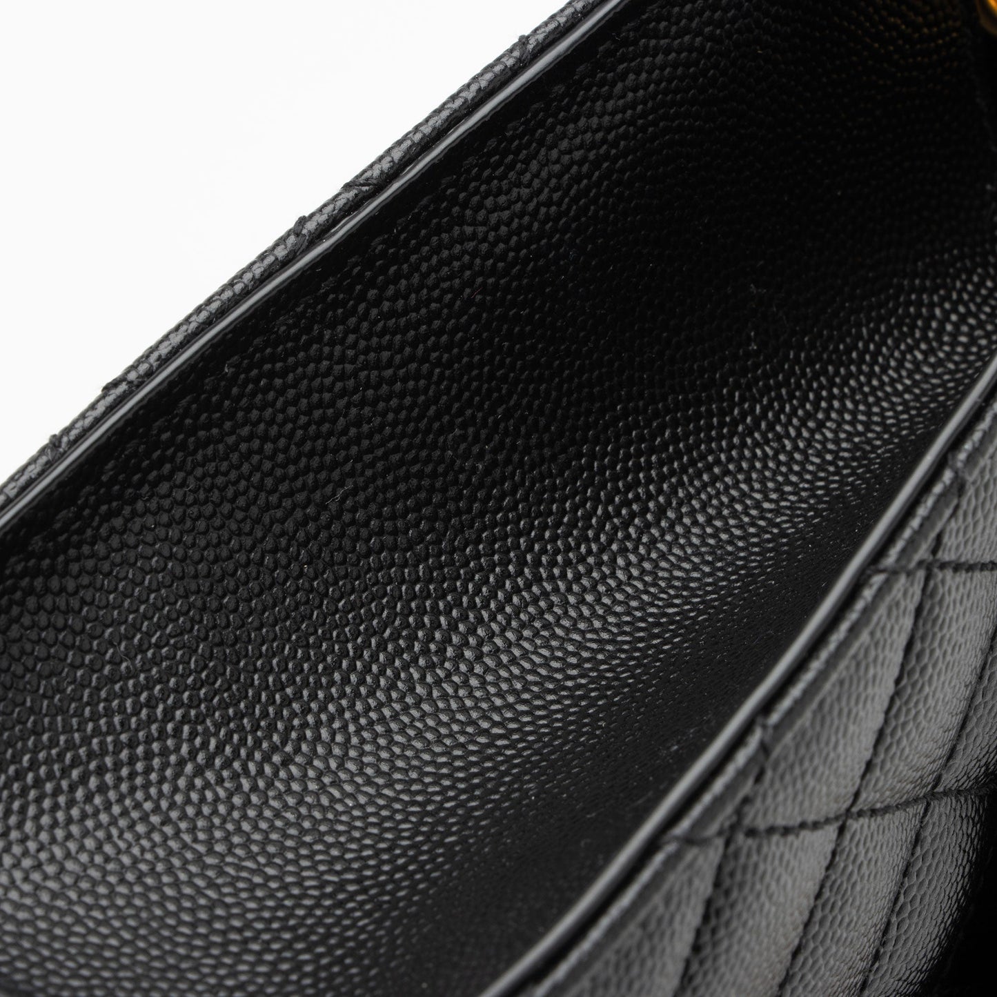Saint Laurent Mixed Matelasse Grain de Poudre Monogram Medium Shoulder Bag 9klfDc