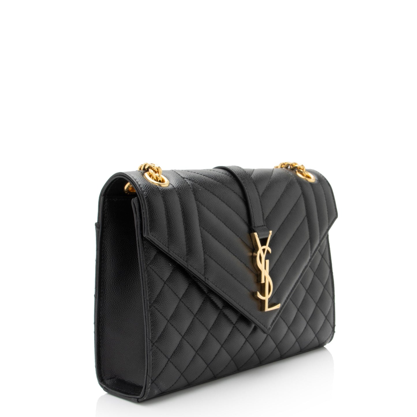 Saint Laurent Mixed Matelasse Grain de Poudre Monogram Medium Shoulder Bag 9klfDc