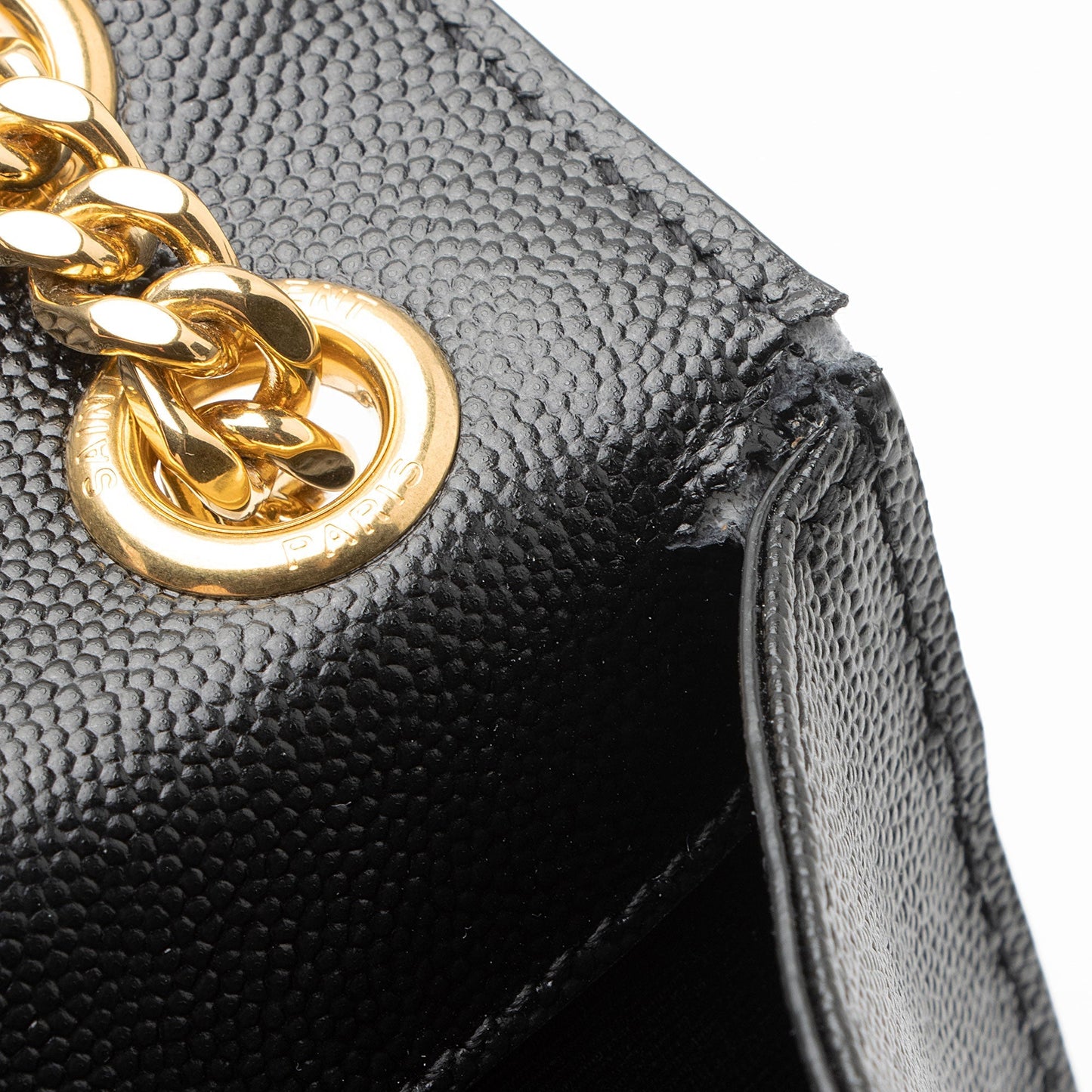 Saint Laurent Mixed Matelasse Grain de Poudre Monogram Medium Shoulder Bag vIsSXF