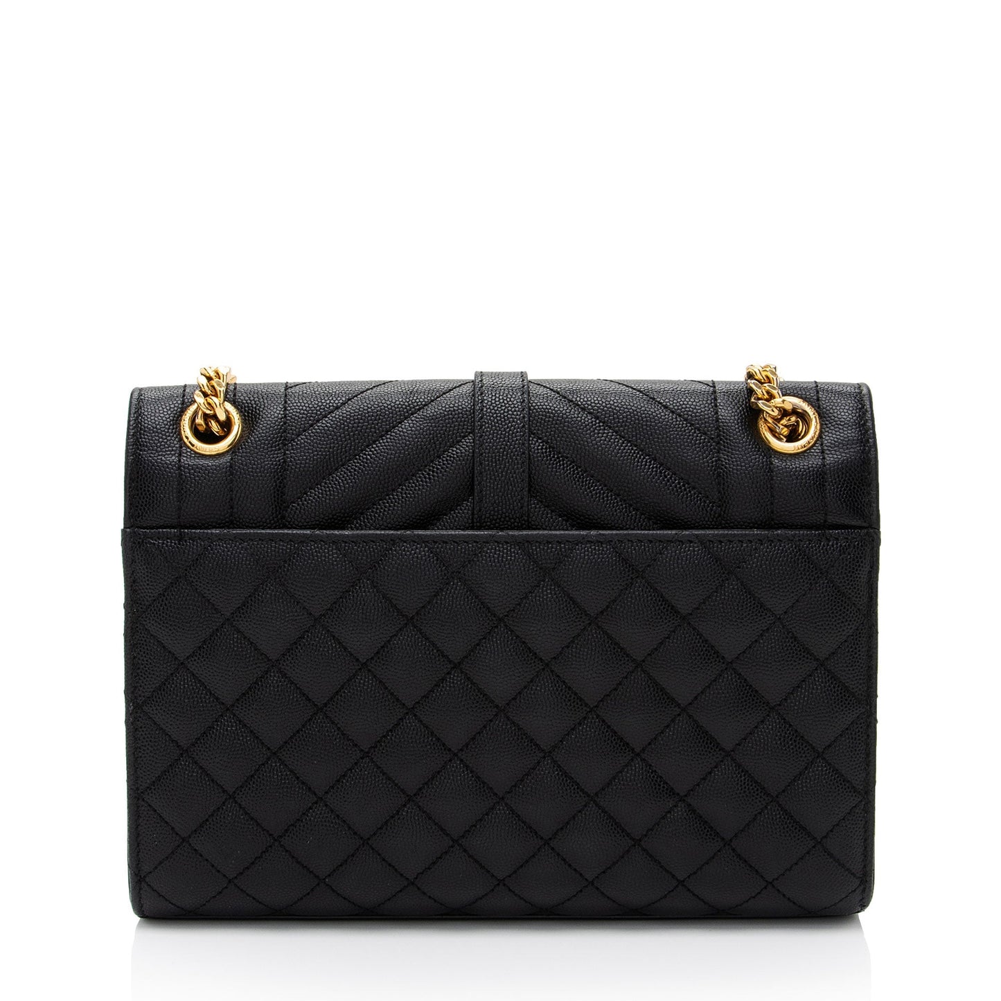 Saint Laurent Mixed Matelasse Grain de Poudre Monogram Medium Shoulder Bag rmK6K7