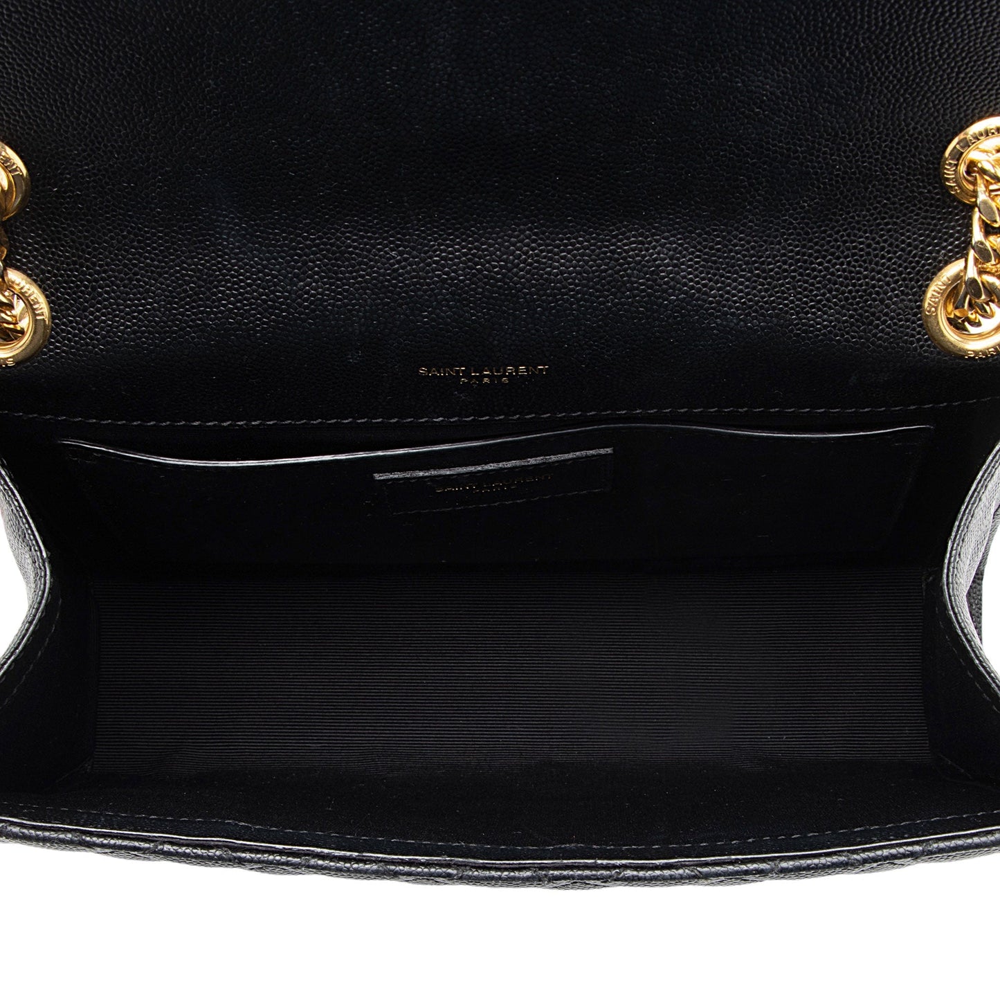 Saint Laurent Mixed Matelasse Grain de Poudre Monogram Medium Shoulder Bag rmK6K7