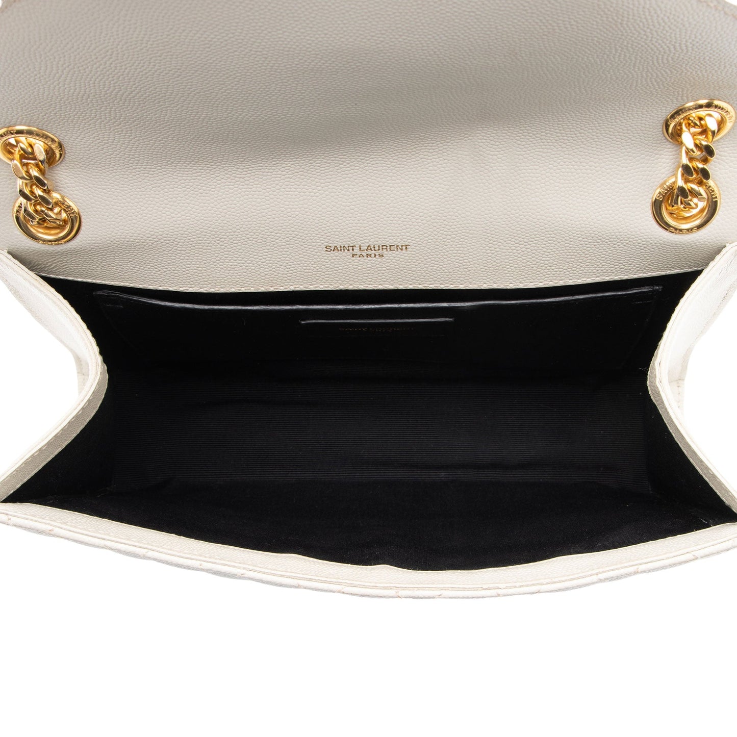 Saint Laurent Mixed Matelasse Grain de Poudre Monogram Medium Shoulder Bag zIEuMS