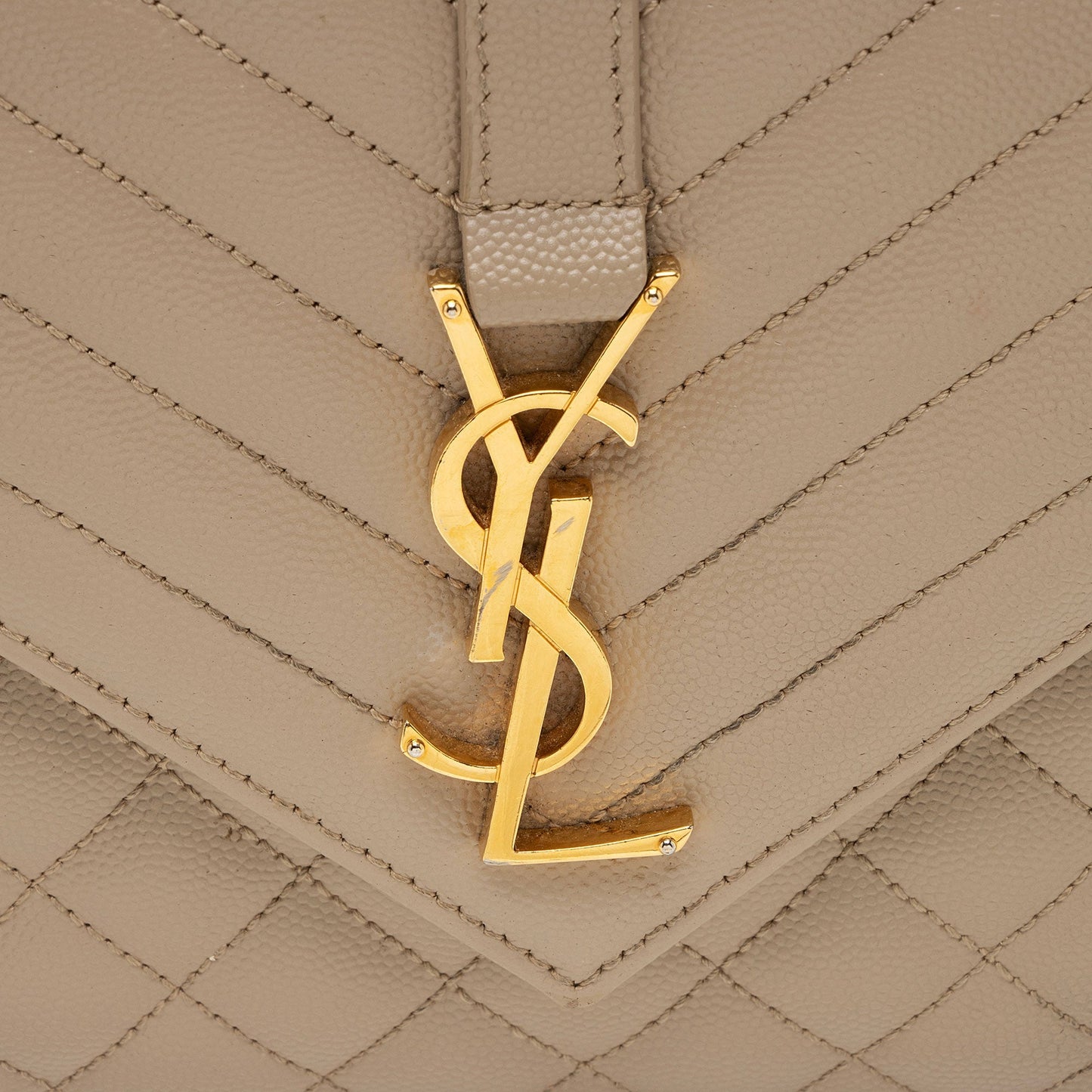 Saint Laurent Mixed Matelasse Grain de Poudre Monogram Medium Shoulder Bag G2A0mE