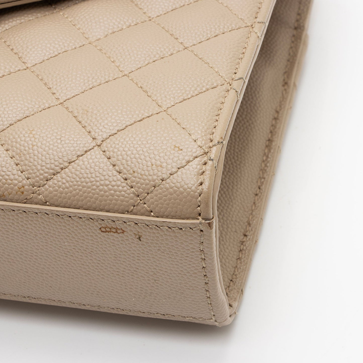 Saint Laurent Mixed Matelasse Grain de Poudre Monogram Medium Shoulder Bag G2A0mE