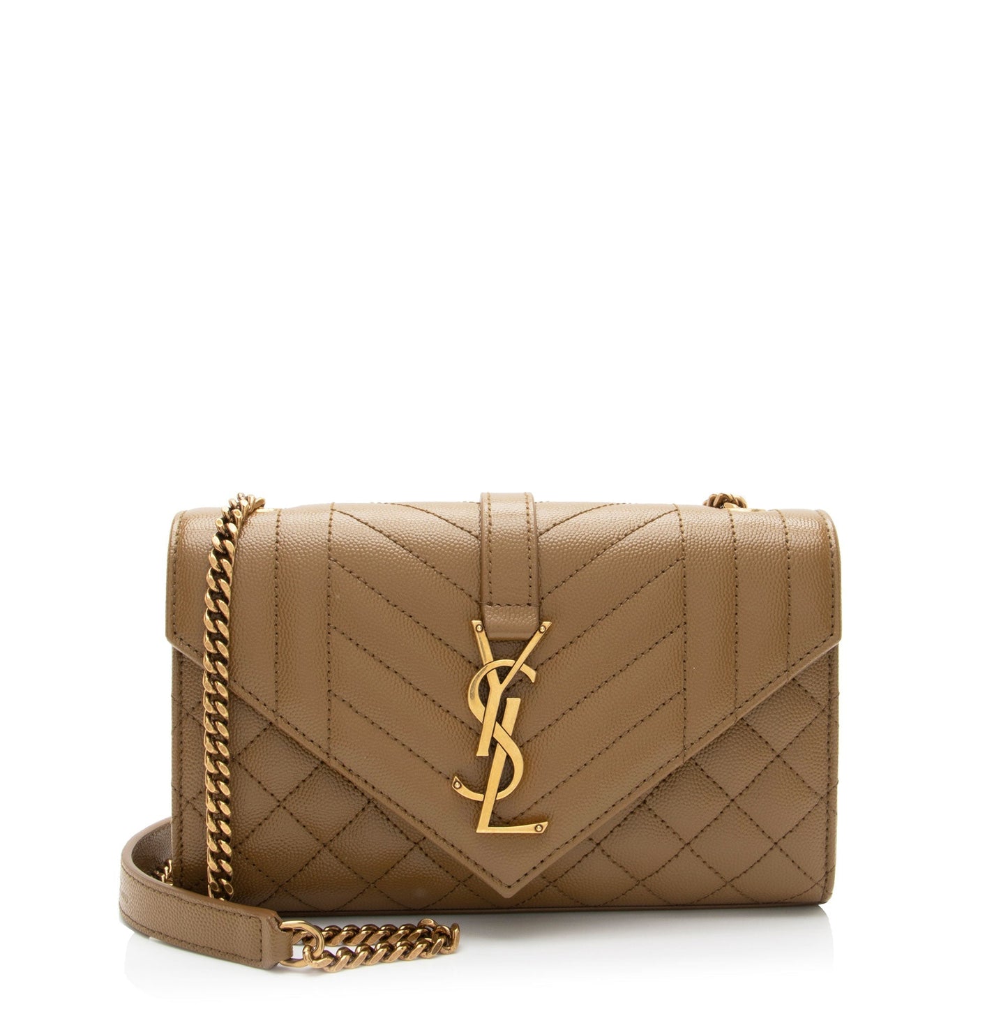 Saint Laurent Mixed Matelasse Grain de Poudre Monogram Small Shoulder Bag mgzvyO