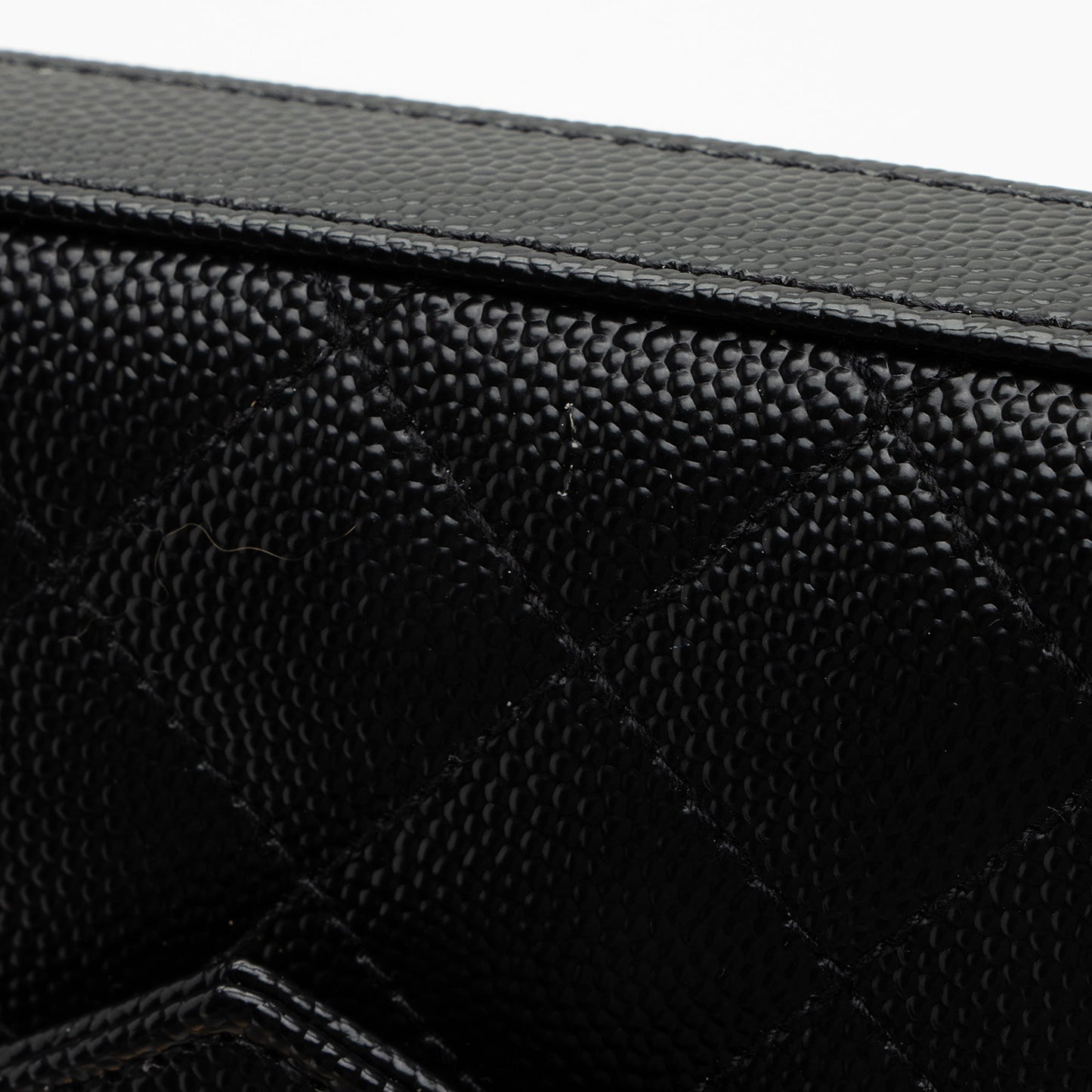 Saint Laurent Mixed Matelasse Leather Classic Monogram Chain Wallet kzGt7L
