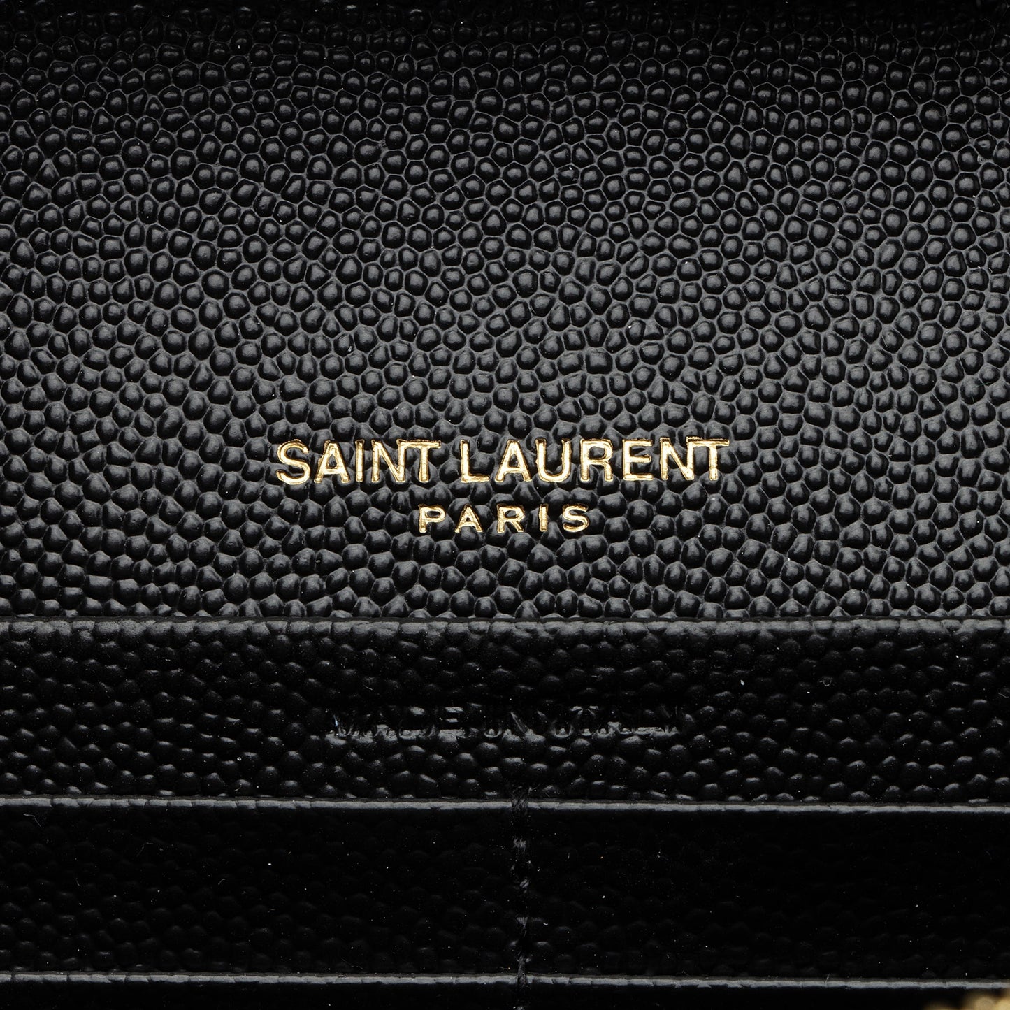 Saint Laurent Mixed Matelasse Leather Classic Monogram Chain Wallet kzGt7L