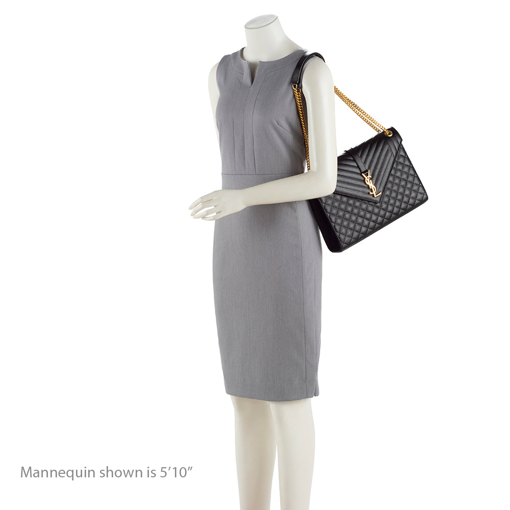 Saint Laurent Mixed Matelasse Calfskin Monogram Large Shoulder Bag YGWG8h