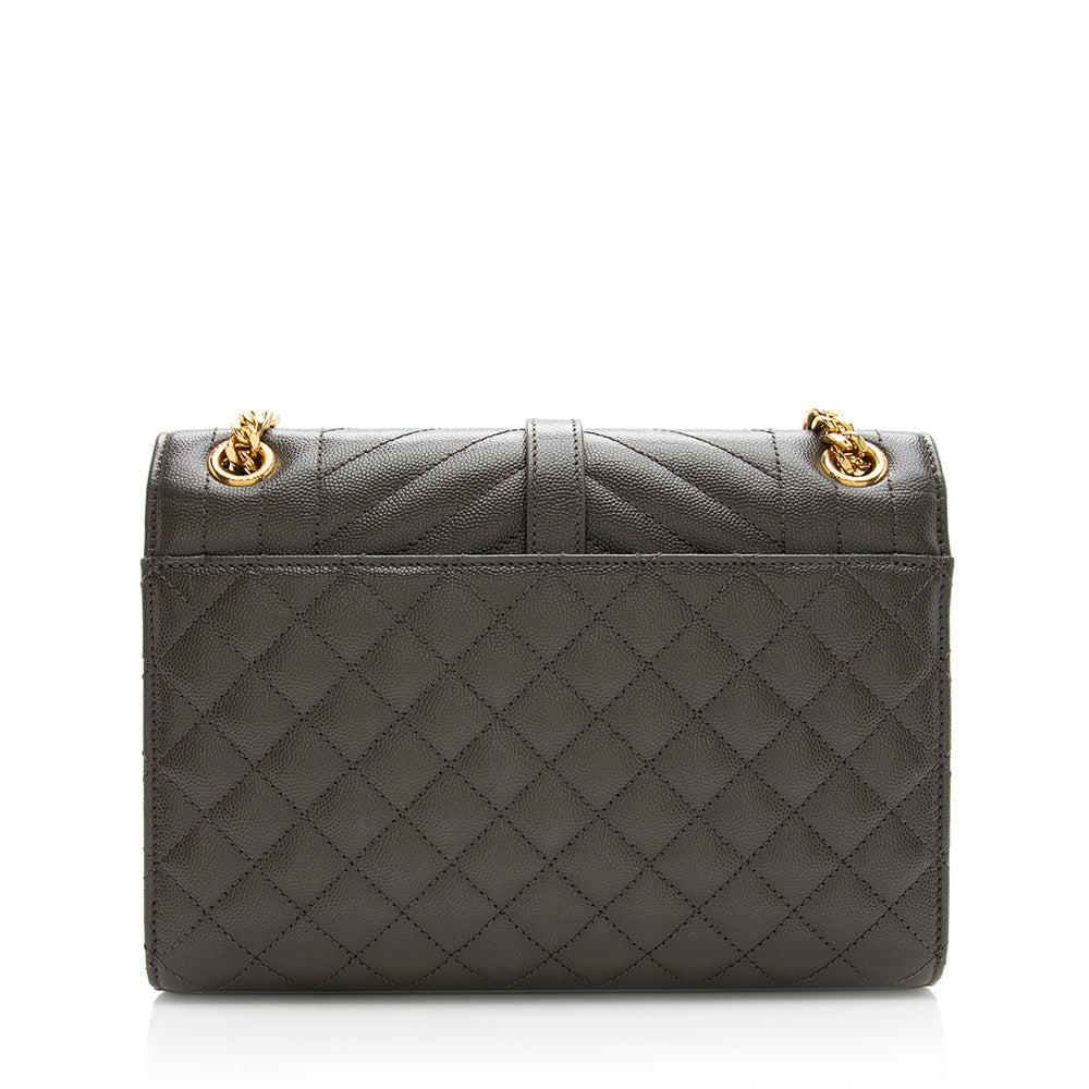 Saint Laurent Mixed Matelasse Leather Classic Monogram Medium Shoulder Bag 20656