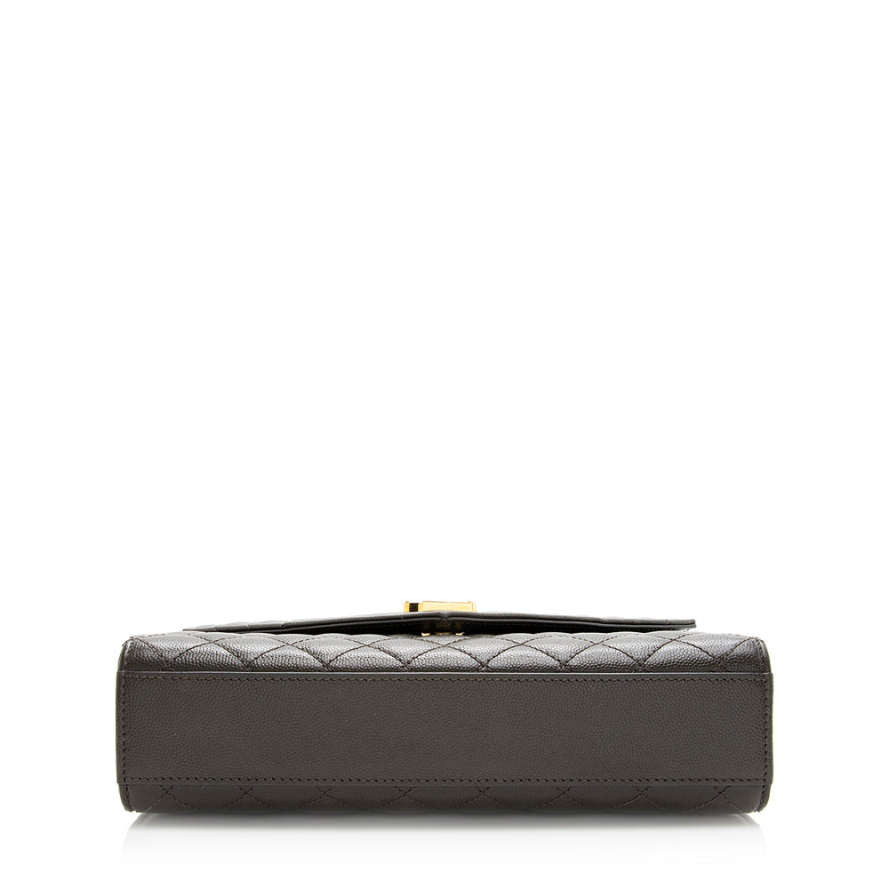 Saint Laurent Mixed Matelasse Leather Classic Monogram Medium Shoulder Bag 20656