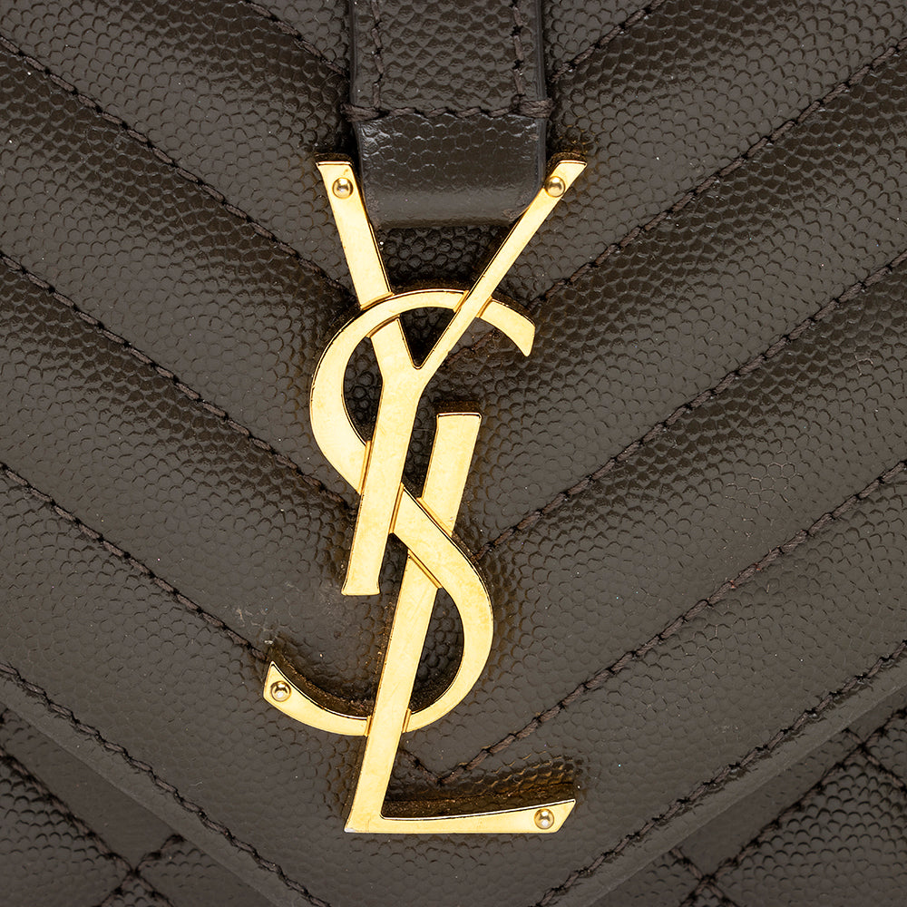 Saint Laurent Mixed Matelasse Leather Classic Monogram Medium Shoulder Bag 20656