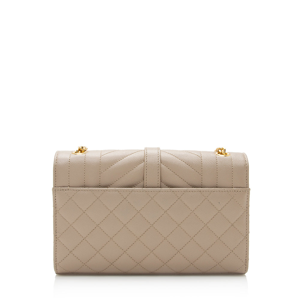 Saint Laurent Mixed Matelasse Leather Classic Monogram Small Shoulder Bag 21396