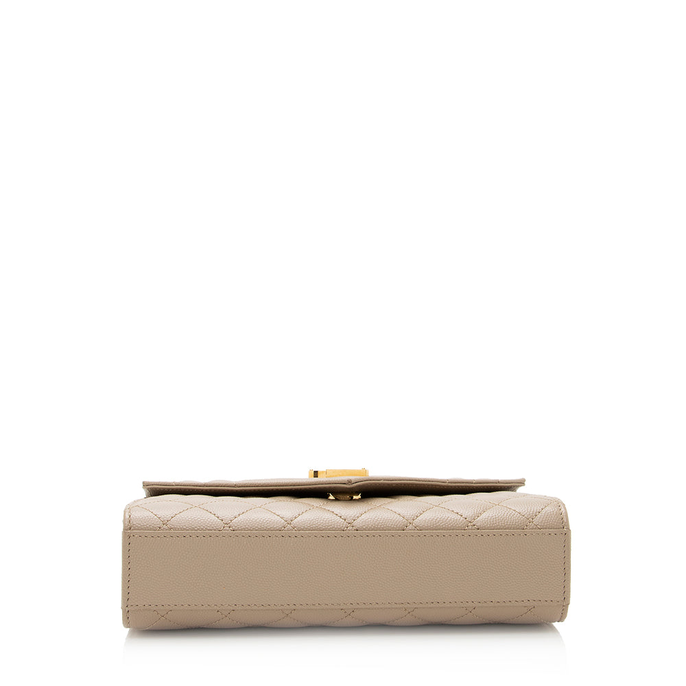 Saint Laurent Mixed Matelasse Leather Classic Monogram Small Shoulder Bag 21396