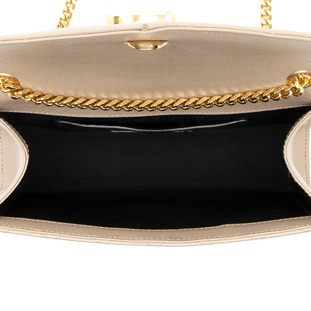 Saint Laurent Mixed Matelasse Leather Classic Monogram Small Shoulder Bag 21396