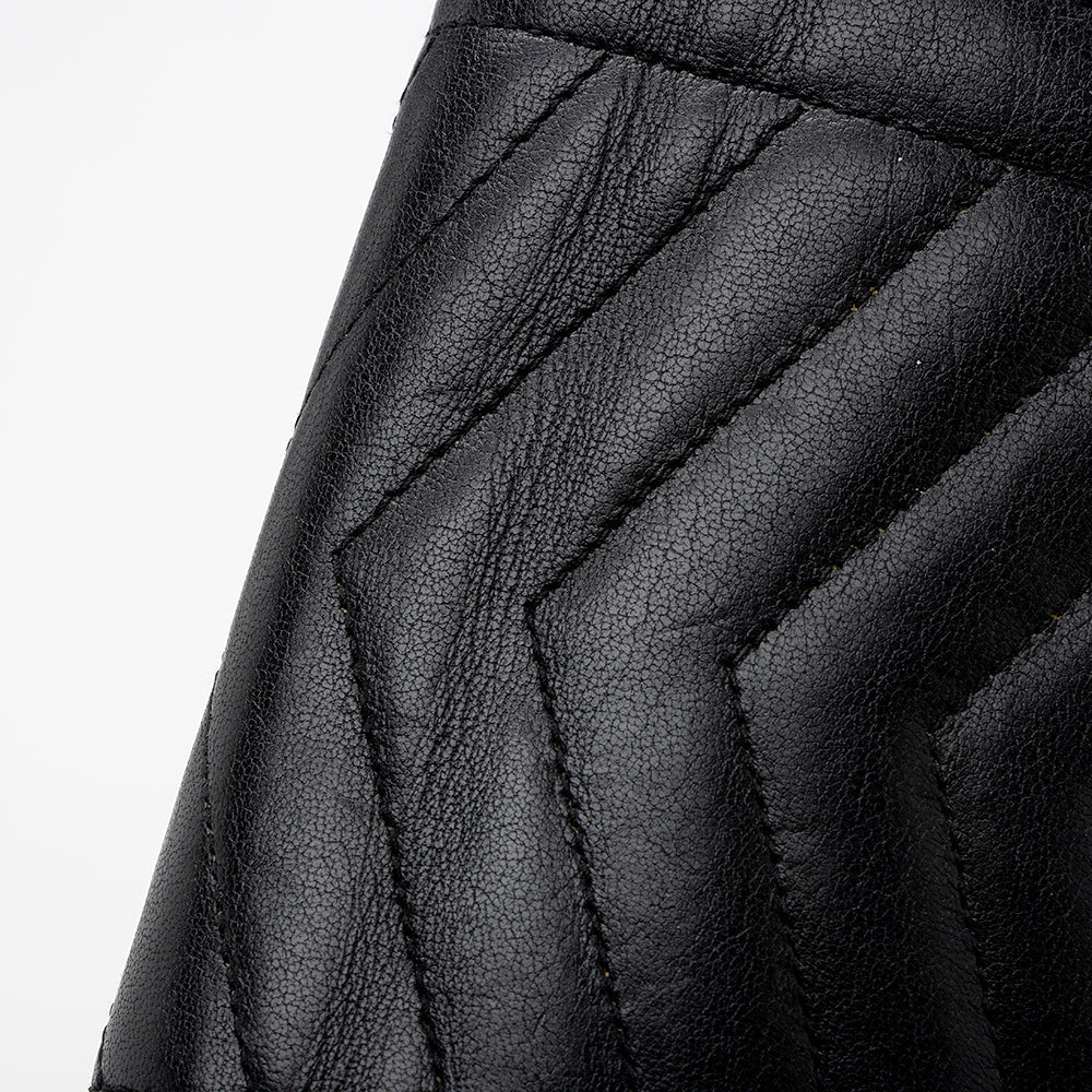 Saint Laurent Mixed Matelasse Leather Triquilt Monogram Wallet on Chain Bag 17618