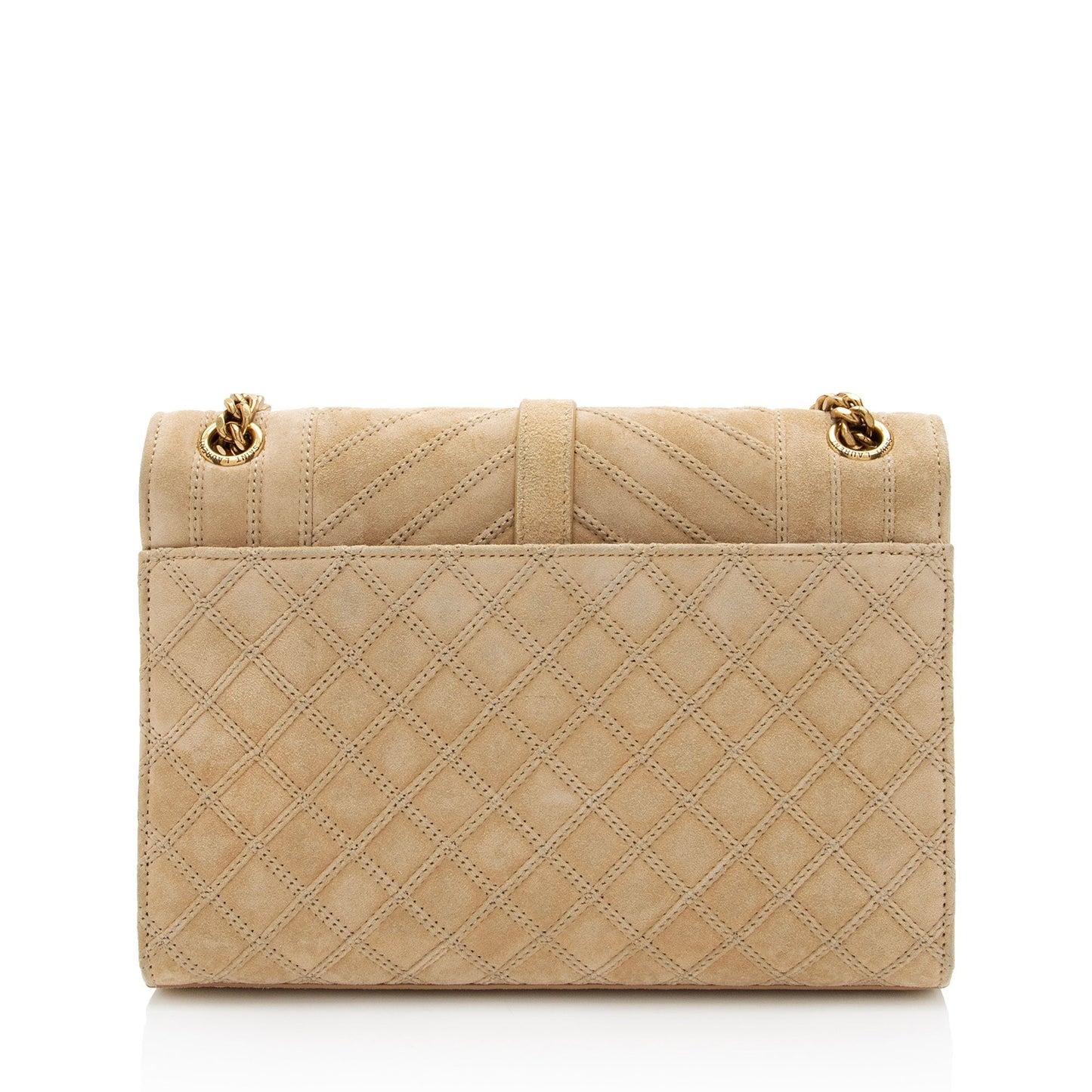 Saint Laurent Mixed Matelasse Suede Monogram Medium Shoulder Bag cKetUS