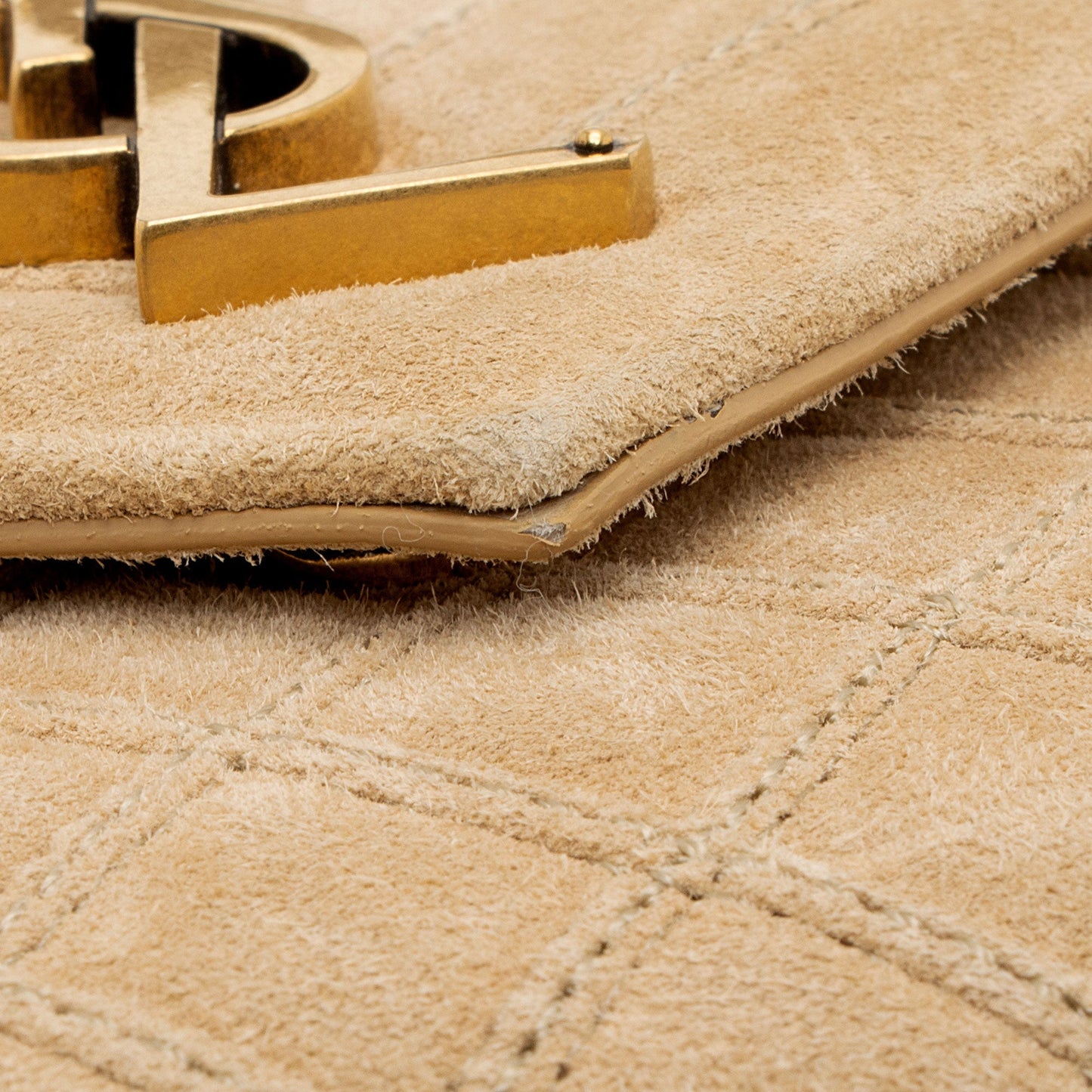 Saint Laurent Mixed Matelasse Suede Monogram Medium Shoulder Bag cKetUS