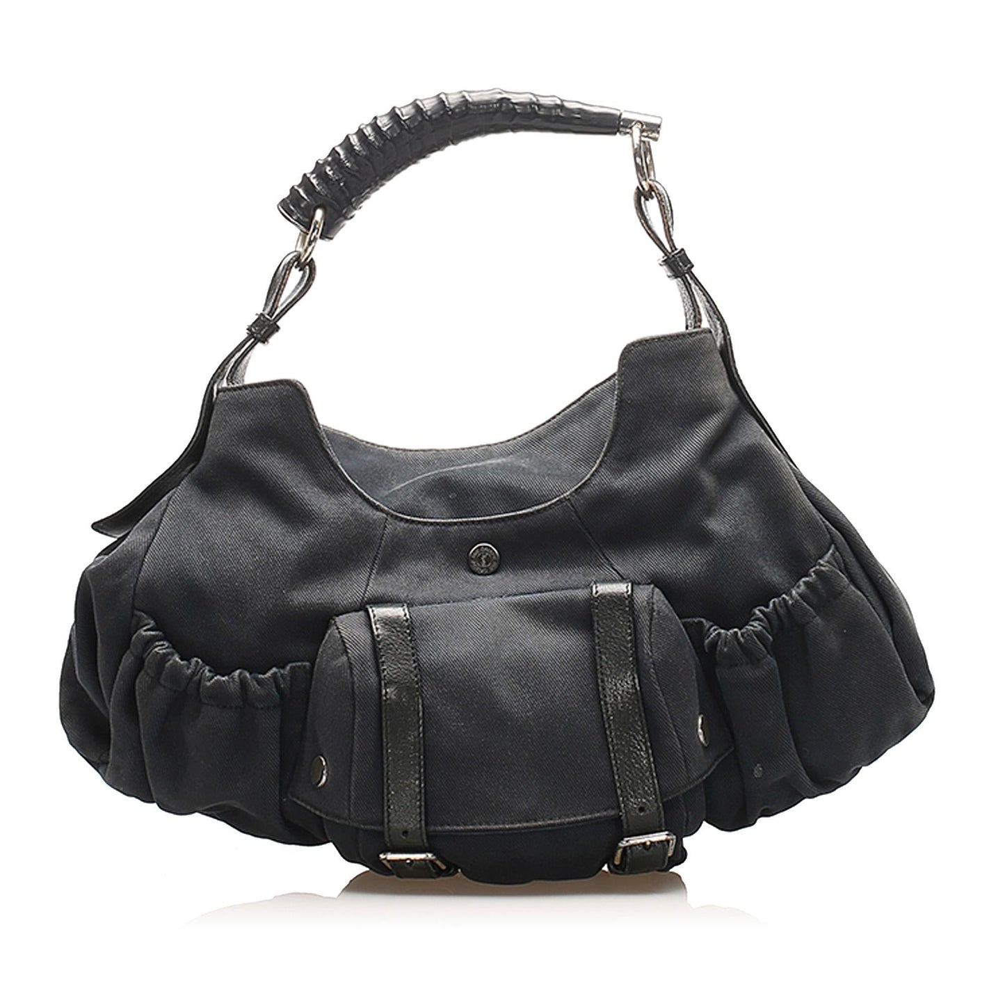 Saint Laurent Mombasa Canvas Handbag (SHG-22380