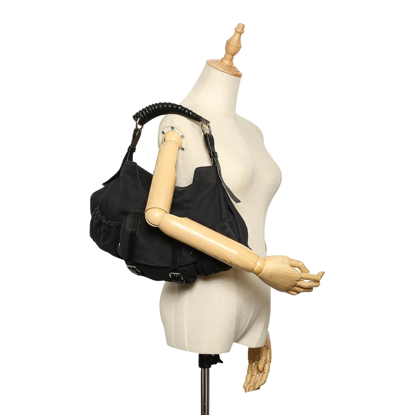 Saint Laurent Mombasa Canvas Handbag (SHG-22380