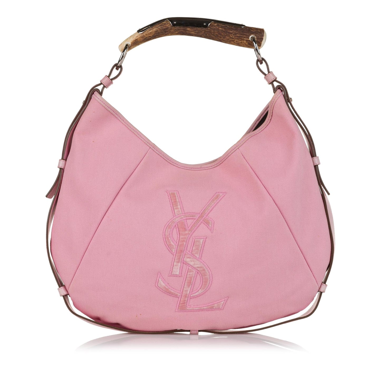 Saint Laurent Mombasa Canvas Shoulder Bag (SHG-33719