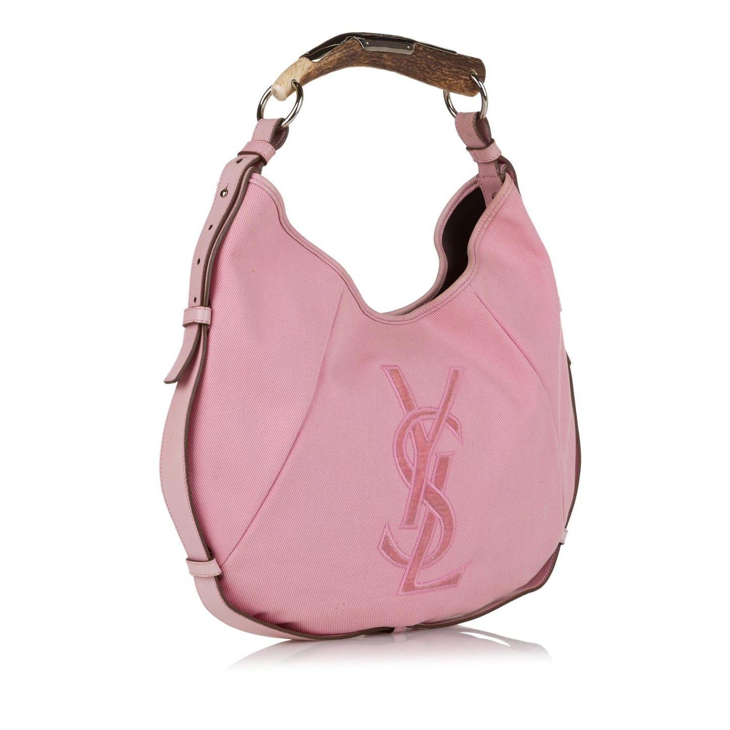 Saint Laurent Mombasa Canvas Shoulder Bag (SHG-33719