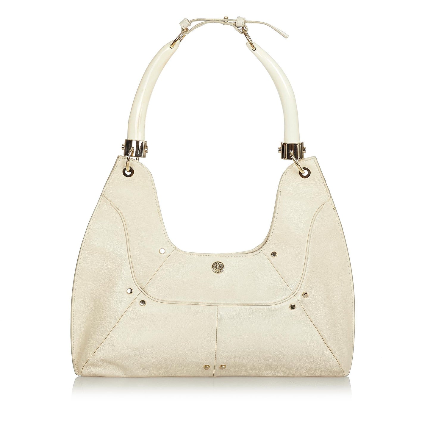 Saint Laurent Mombasa Double Horn Leather Shoulder Bag (SHG-24253