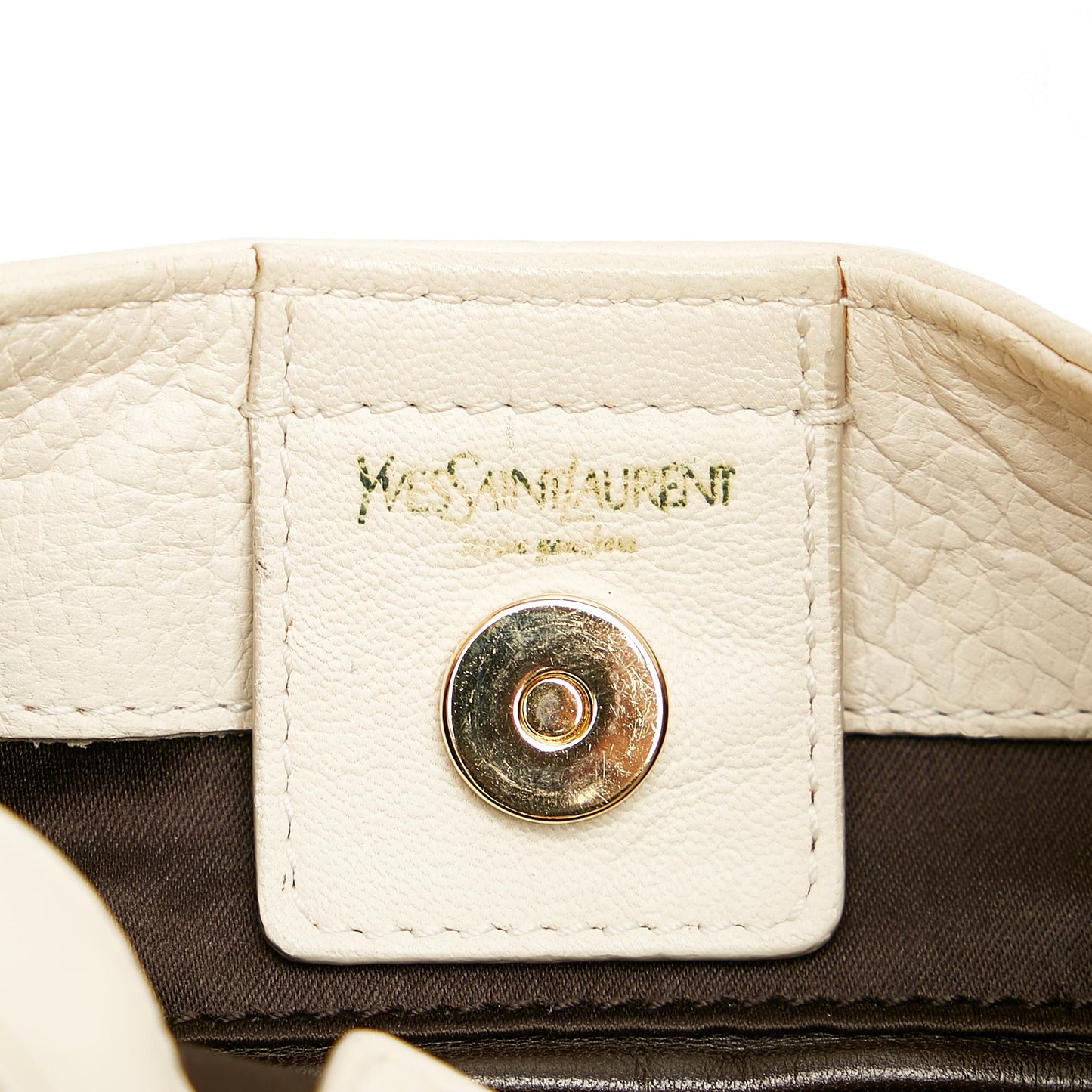 Saint Laurent Mombasa Double Horn Leather Shoulder Bag (SHG-24253