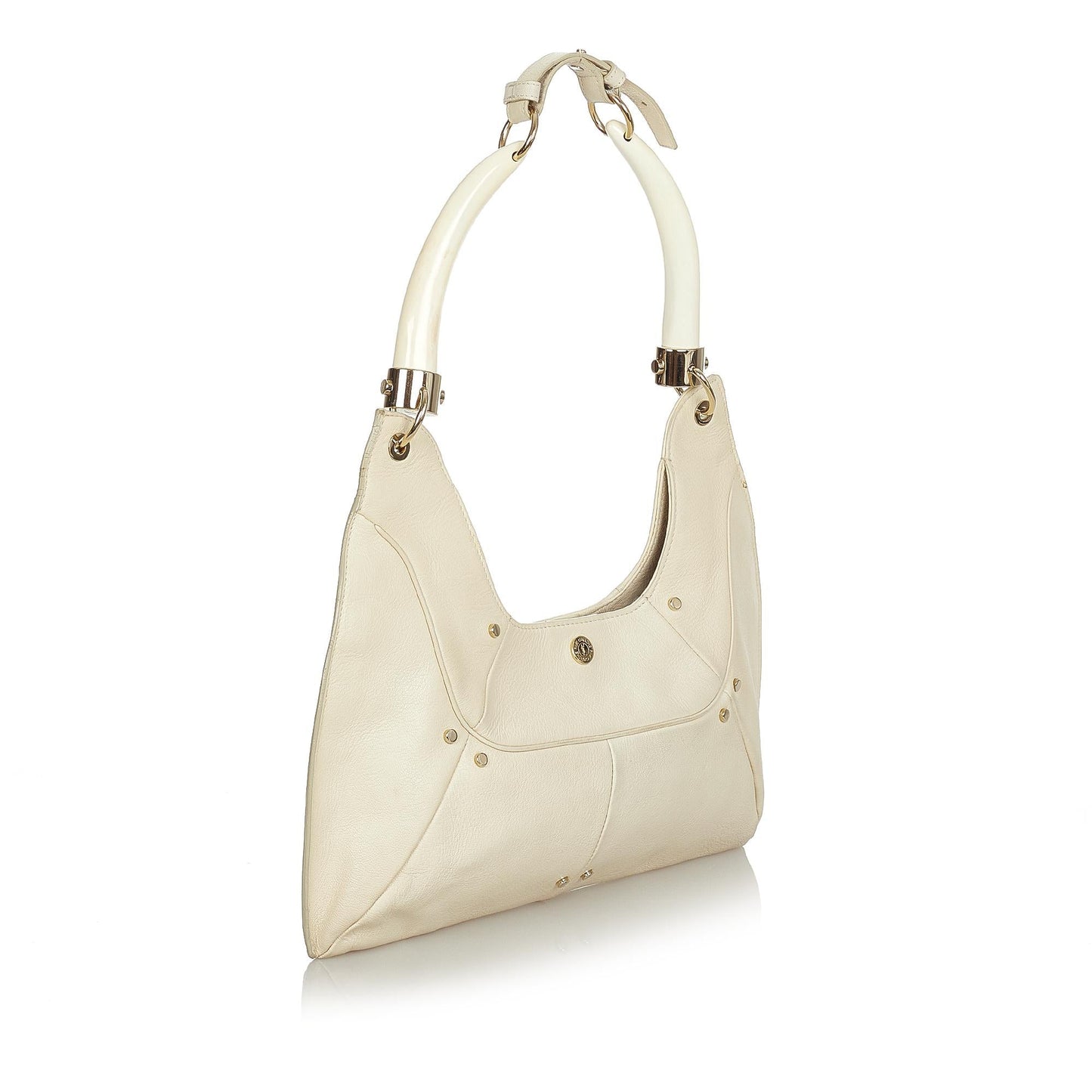 Saint Laurent Mombasa Double Horn Leather Shoulder Bag (SHG-24253
