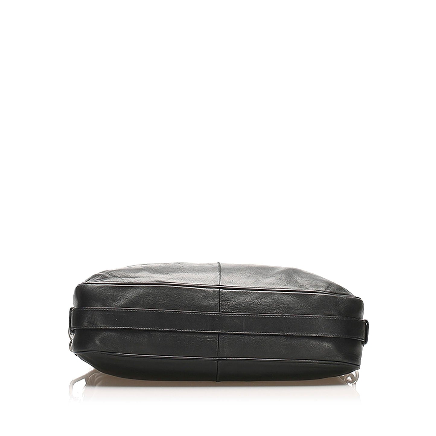 Saint Laurent Mombasa Leather Shoulder Bag (SHG-22379