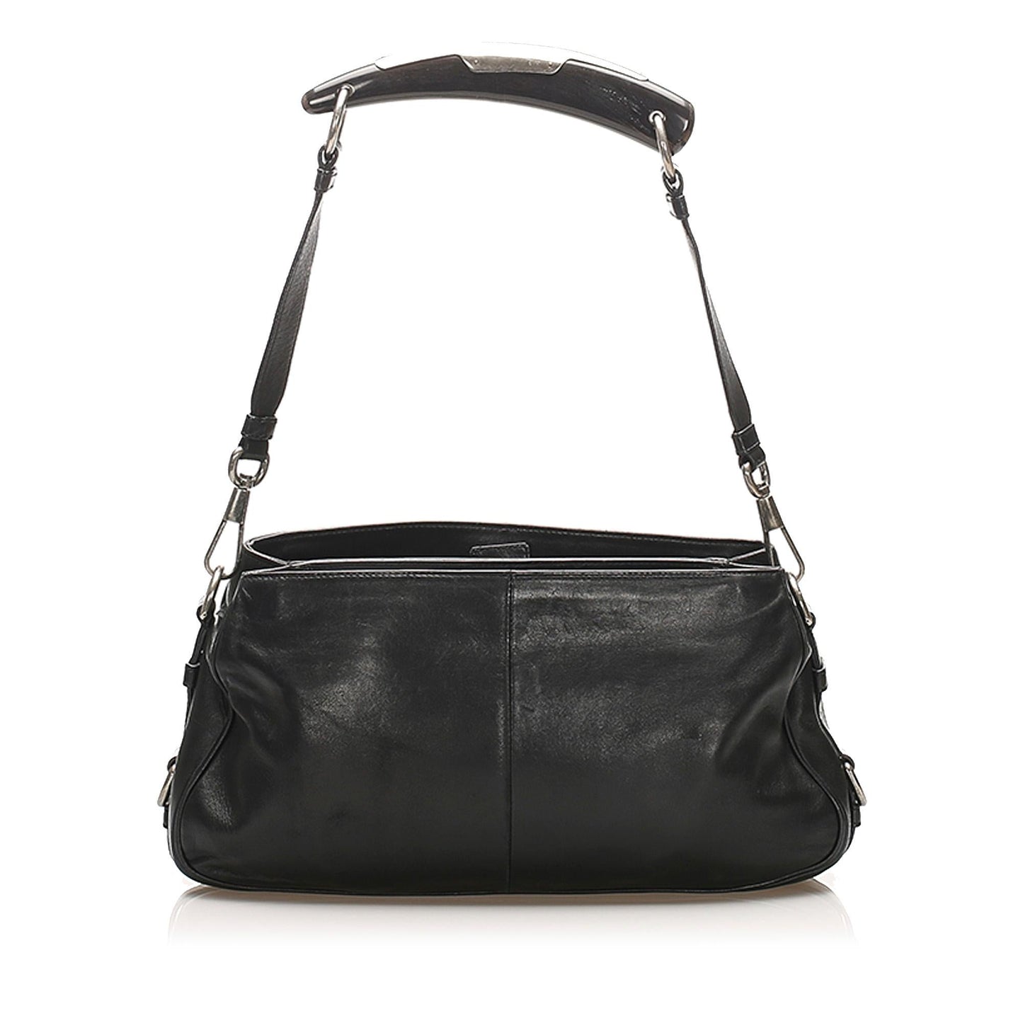 Saint Laurent Mombasa Leather Shoulder Bag (SHG-22379