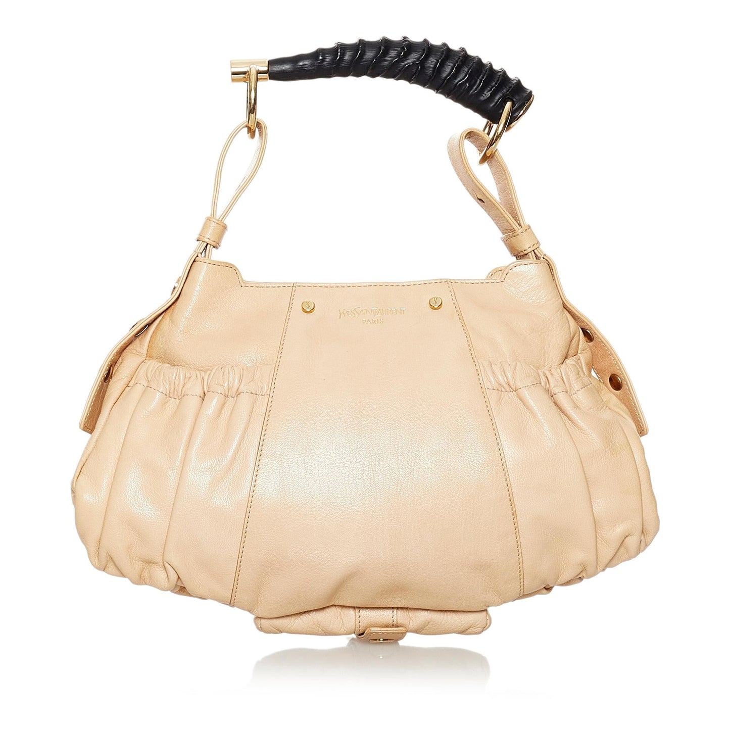 Saint Laurent Mombasa Leather Shoulder Bag (SHG-30544