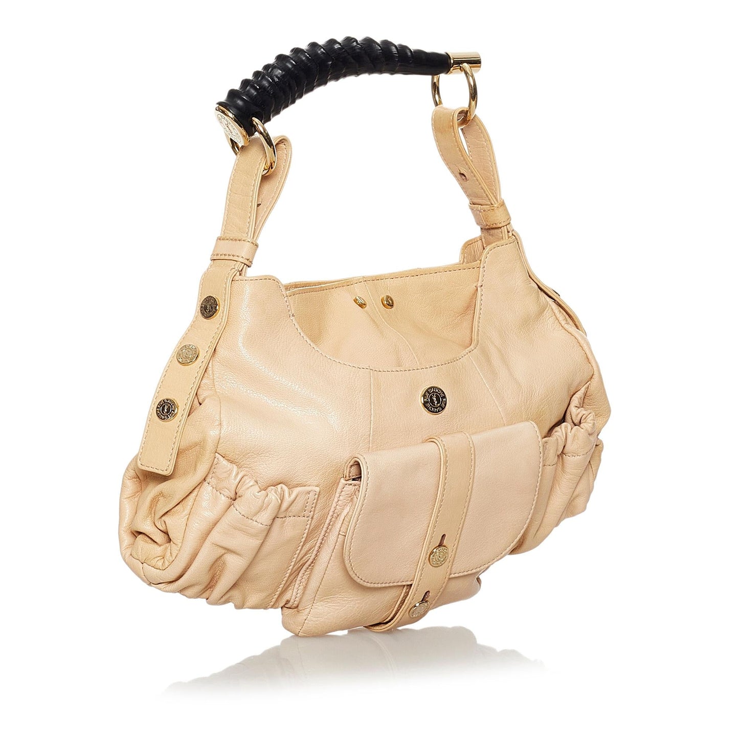 Saint Laurent Mombasa Leather Shoulder Bag (SHG-30544