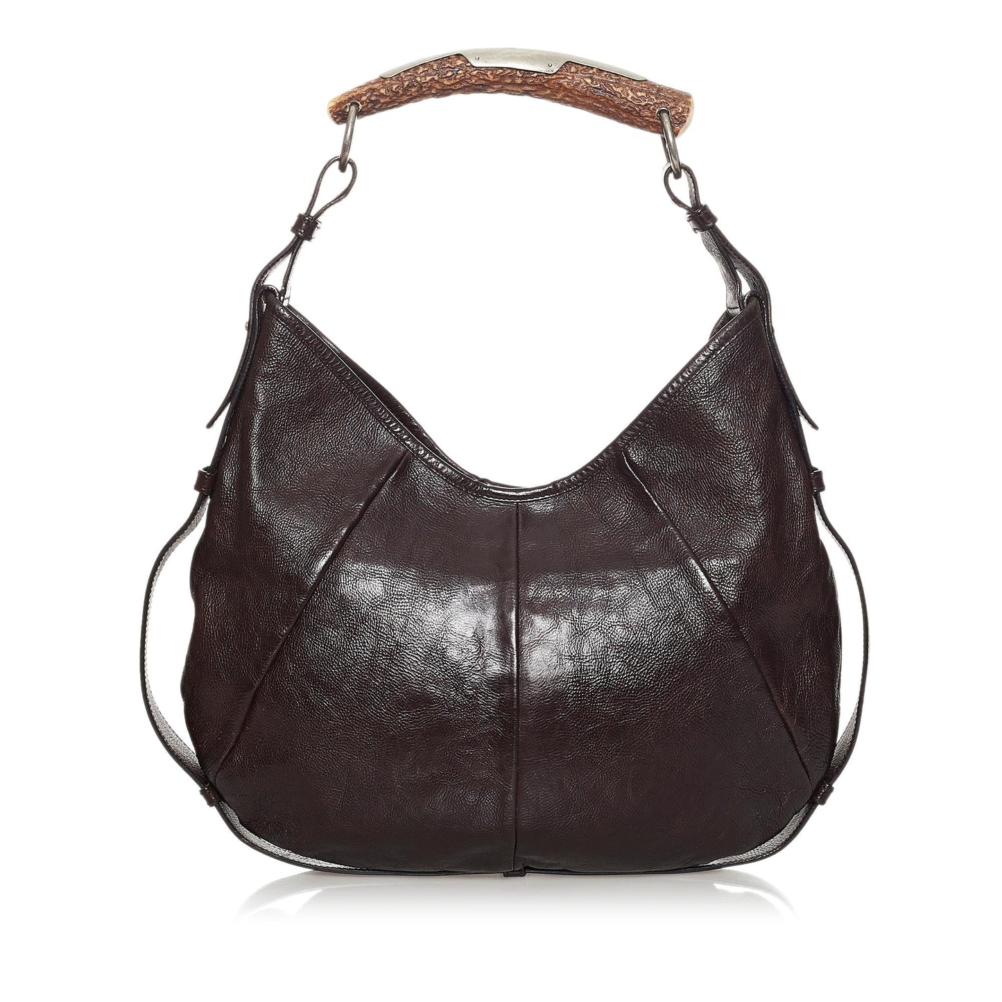 Saint Laurent Mombasa Leather Shoulder Bag (SHG-31287