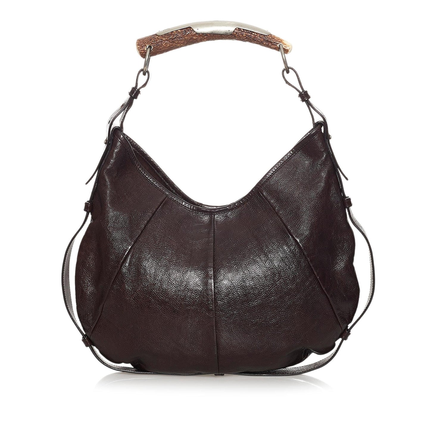 Saint Laurent Mombasa Leather Shoulder Bag (SHG-31287