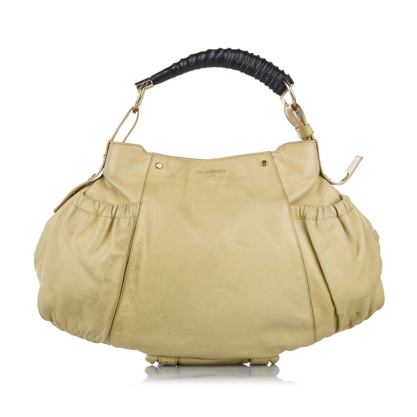 Saint Laurent Mombasa Leather Shoulder Bag (SHG-32337