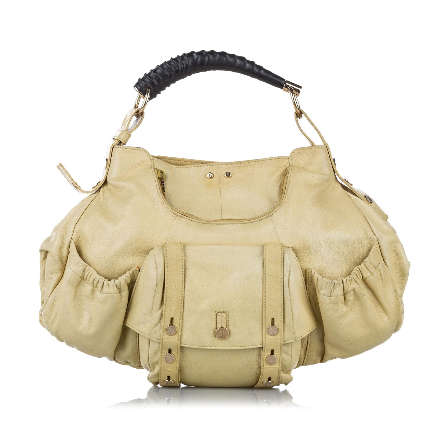 Saint Laurent Mombasa Leather Shoulder Bag (SHG-32337