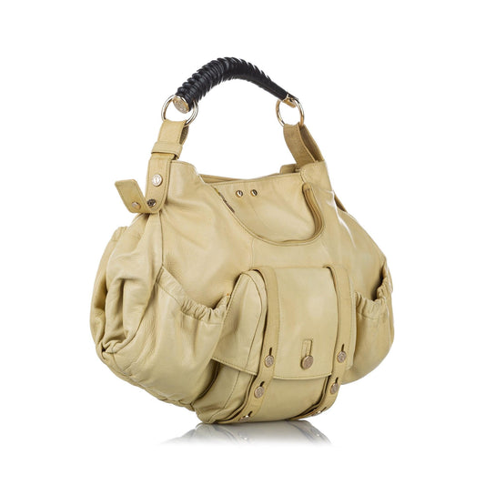 Saint Laurent Mombasa Leather Shoulder Bag (SHG-32337