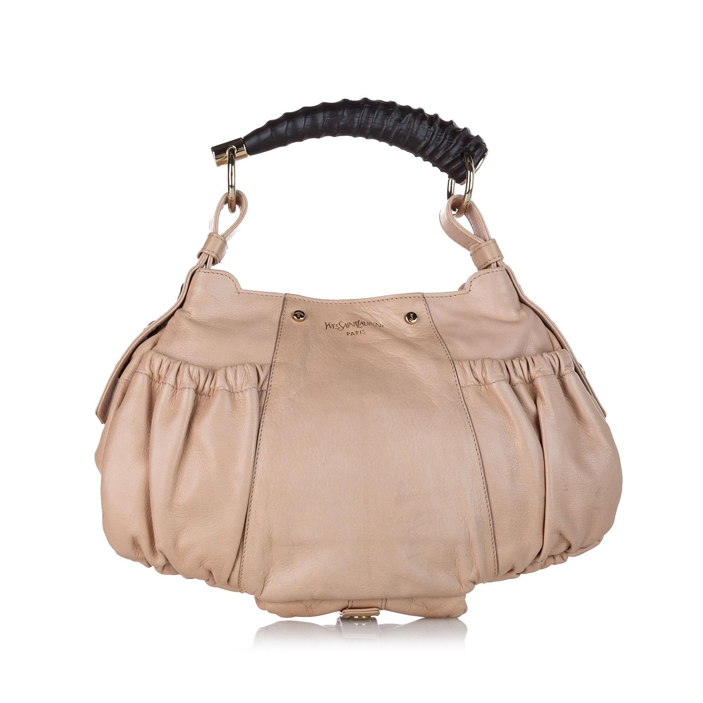 Saint Laurent Mombasa Leather Shoulder Bag (SHG-32467
