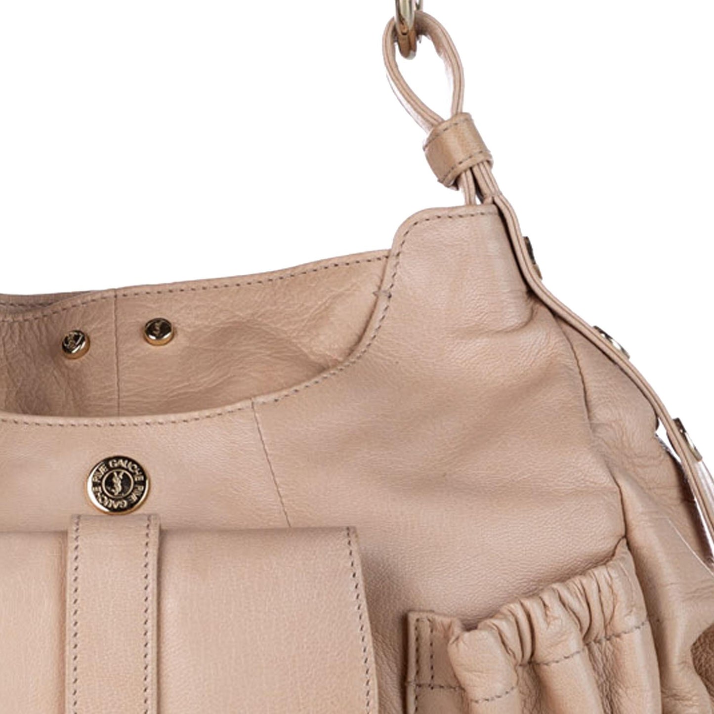 Saint Laurent Mombasa Leather Shoulder Bag (SHG-32467