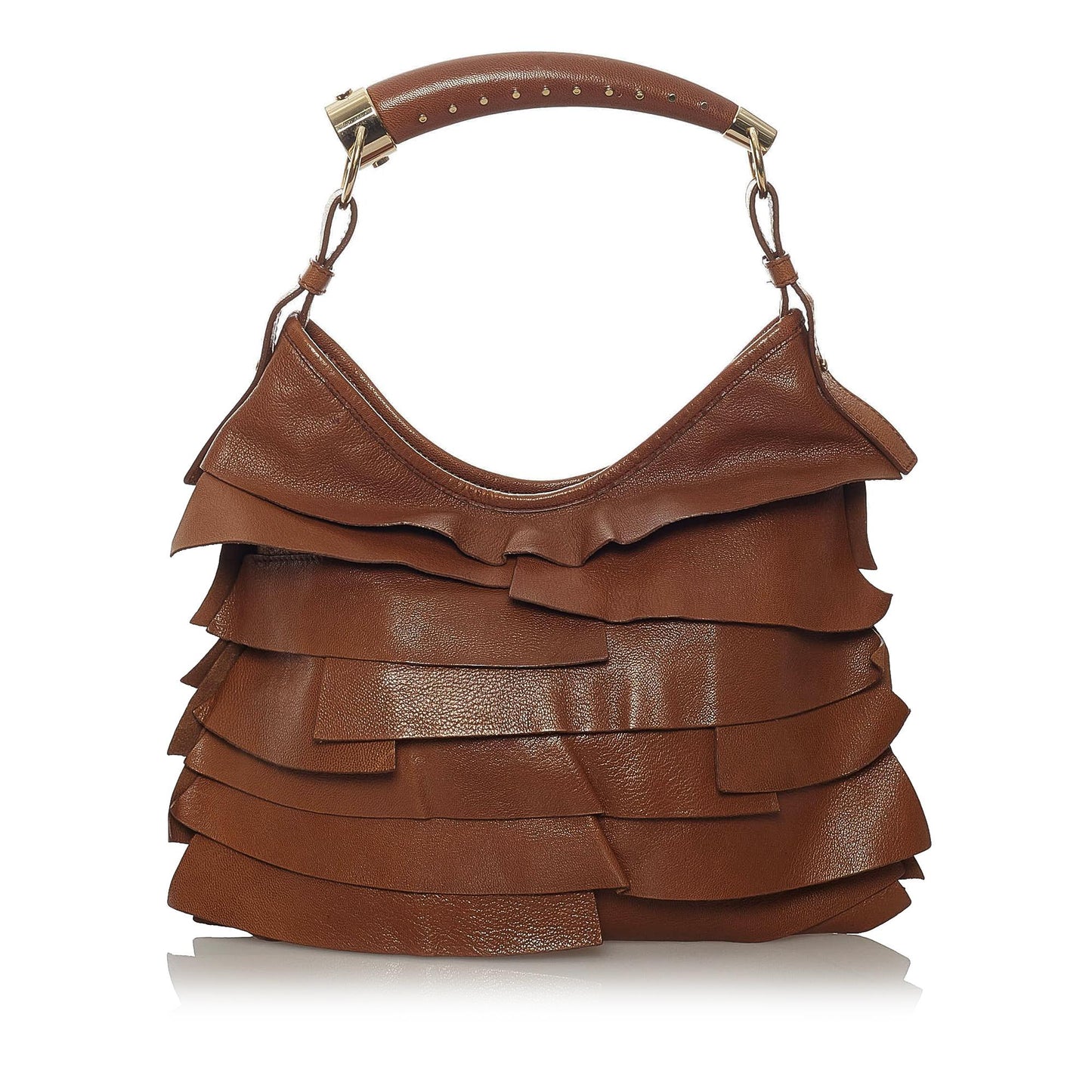 Saint Laurent Mombasa Saint Tropez Leather Shoulder Bag (SHG-28283