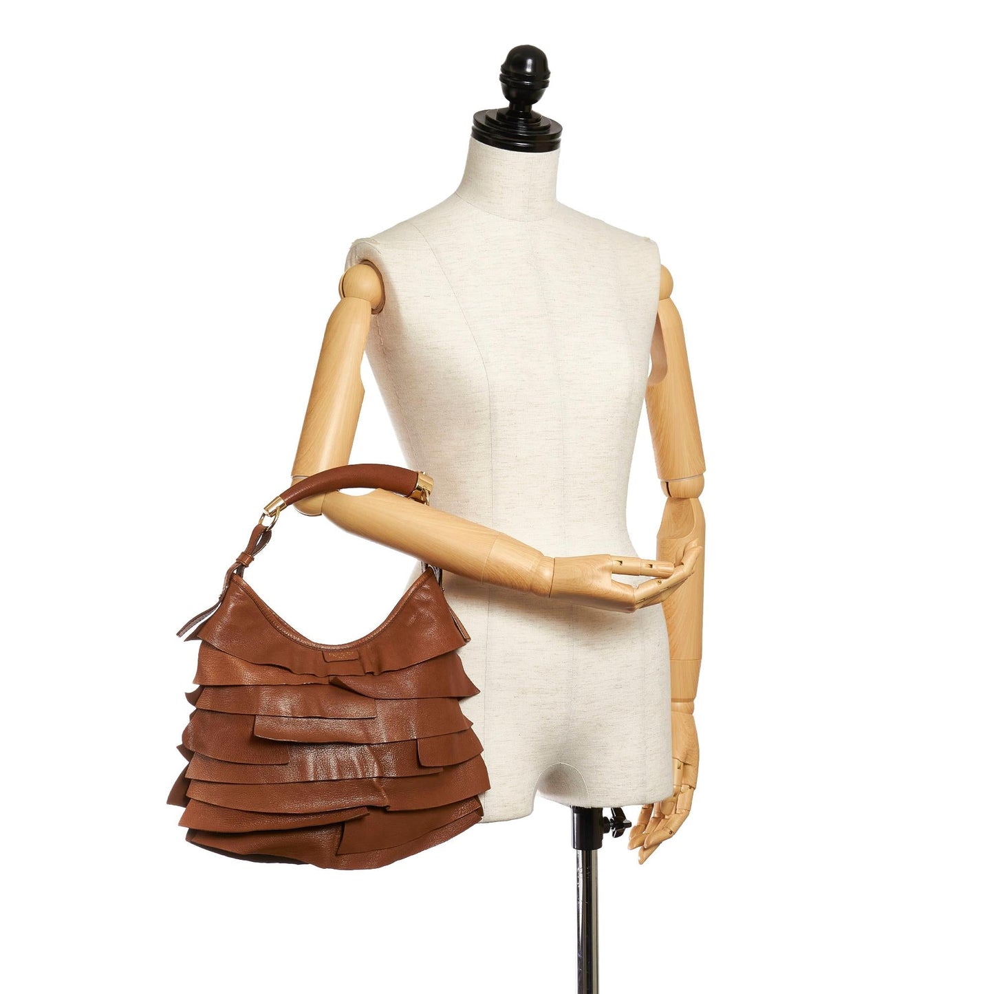 Saint Laurent Mombasa Saint Tropez Leather Shoulder Bag (SHG-28283